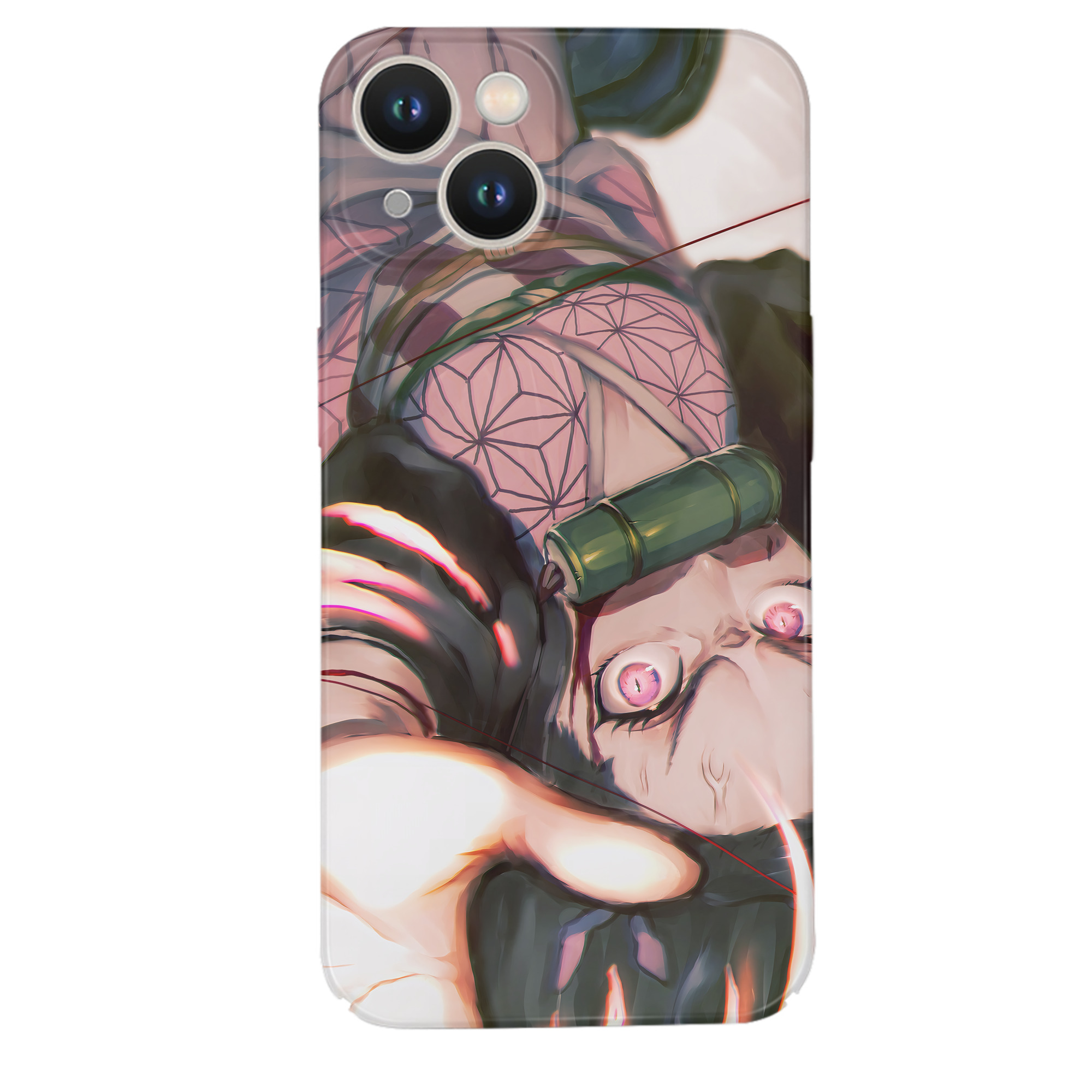 （画像用） 鬼滅の刃（きめつのやいば）竈門 禰󠄀豆子／かまど ねずこ Kamado Nezuko 【iPhone 14シリーズ対応】ハードケース